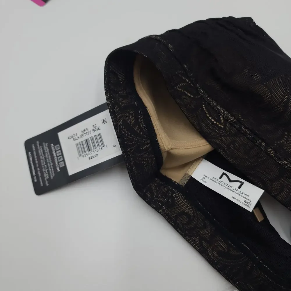Maidenform 40974 Dream Bandeau Bra Bundle of Two Size 32